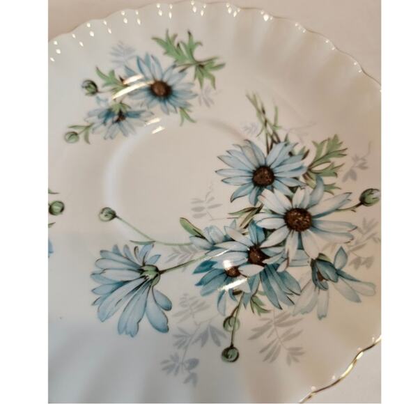 Royal Albert Plate Marguerite Blue Daisies England Bone China 5.5" Vintage - Picture 2 of 5